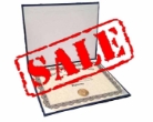 Diploma Cover w/ Stock Printed Diploma
