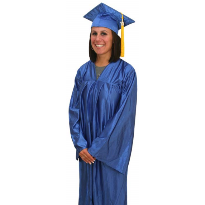 Shiny Cap/Gown/Tassel