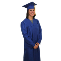 Matte Cap, Gown, and Tassel