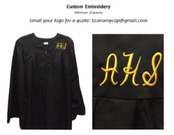 Matte gown custom embroidery option