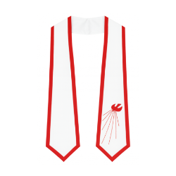 Confirmation Dove Stole confirmation stole, confirmation ceremony stole, white confirmation stole, red dove confirmation stole, church confirmation stole, satin confirmation stole, religious confirmation stole, confirmation church attire, youth confirmation stole, christian confirmation stole
