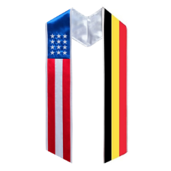 Country Flag Graduation Stole 72” for International Students Unisex - U-V4S