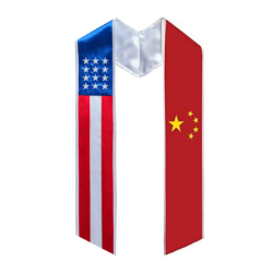 Country Flag Graduation Stole 72” for International Students Unisex - U-V4S