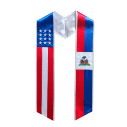 Country Flag Graduation Stole 72” for International Students Unisex - U-V4S