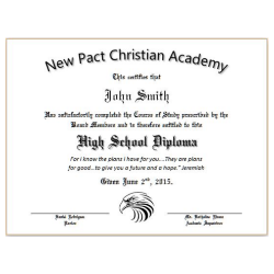 Custom Diploma with logo