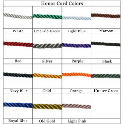 Honor Cord color swatches