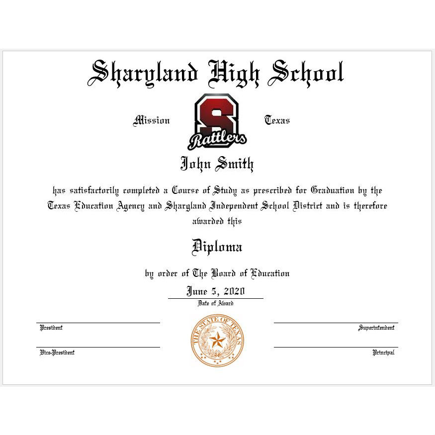 Customized Diploma/Certificate