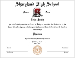 Customized Diploma/Certificate
