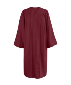 Maroon Matte Gown