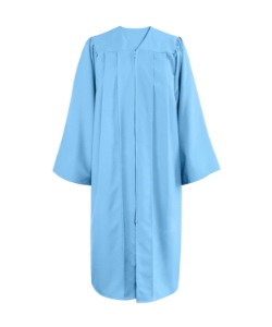 Sky Blue Matte Gown