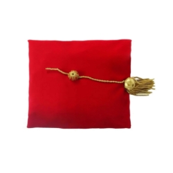 Deluxe Doctoral Tam w/ Gold Bullion Tassel - DTAM6B-LBG