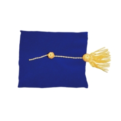 Deluxe Doctoral Tam w/ Gold Bullion Tassel - DTAM6B-LBG