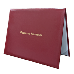 Diploma cover imprinted Diploma of Graduation