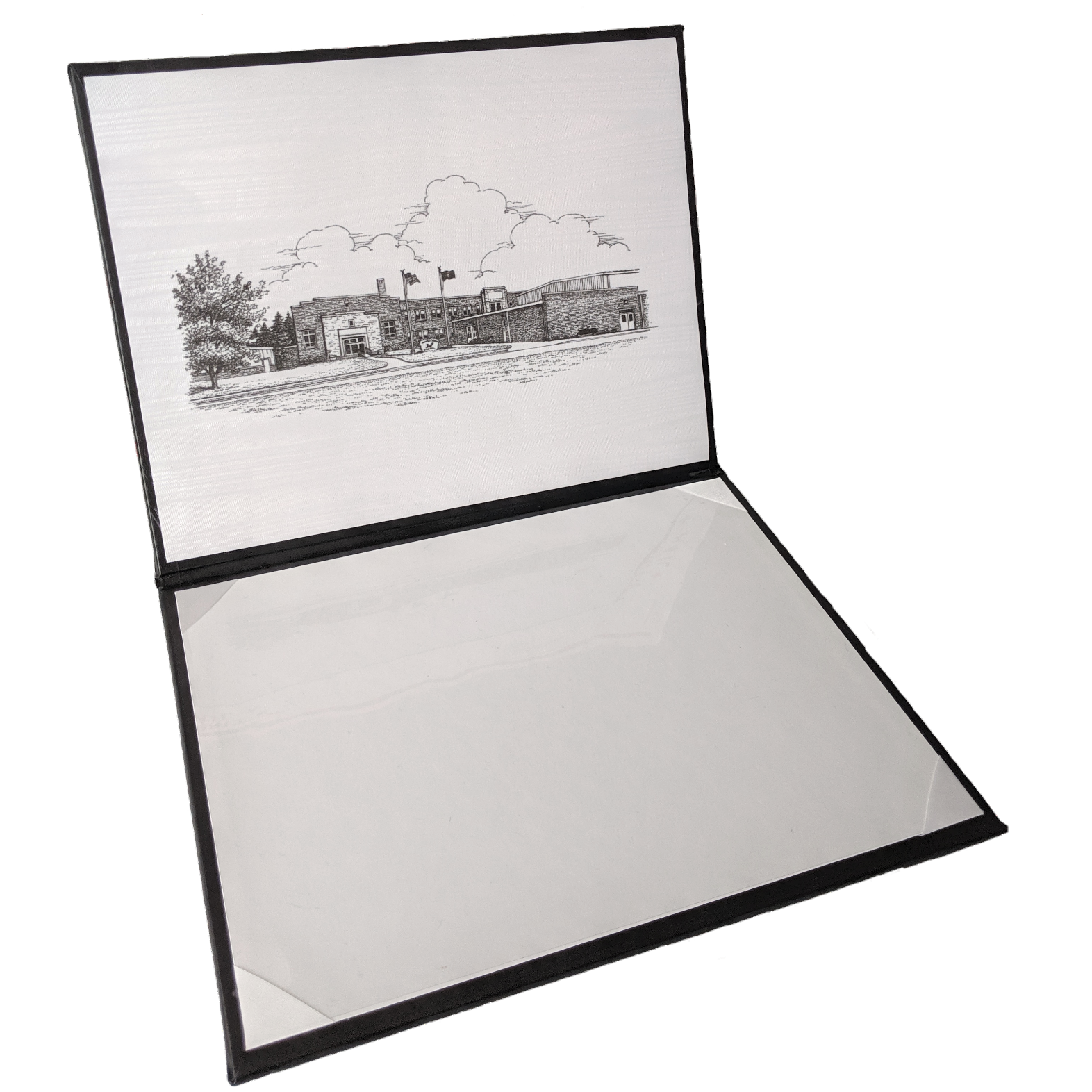 Diploma Cover w/ Etching Inside