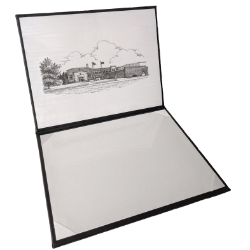 Diploma Cover w/ Etching Inside