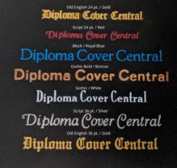Diploma Cover w/ Etching Inside - DCEI