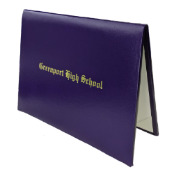 Diploma Cover w/ Foil Stamped Text - DCFST
