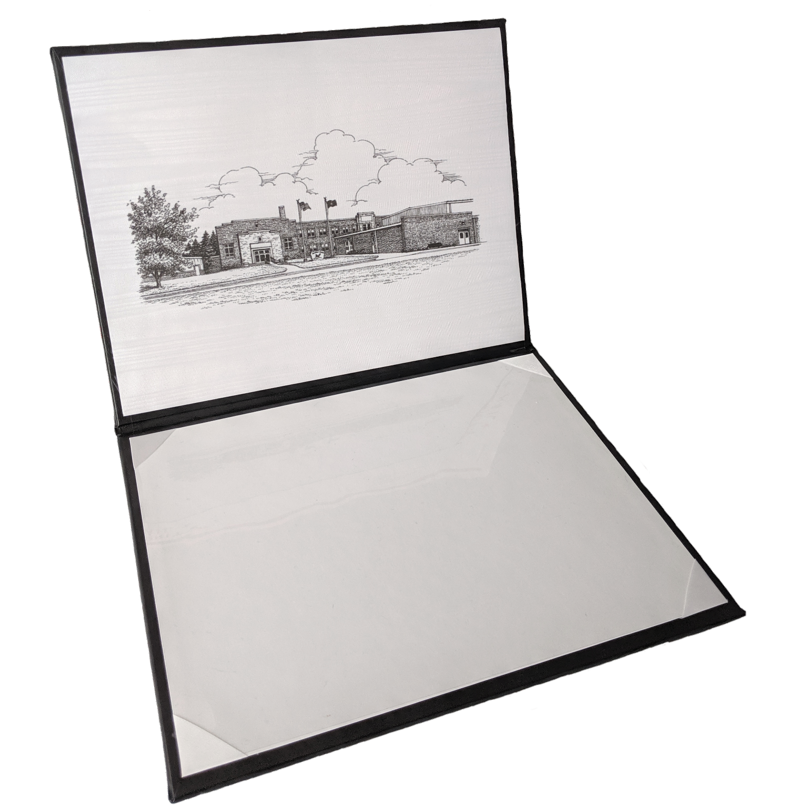 Diploma Cover with inside moire printing