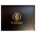 Diploma Cover with printed logo in gold