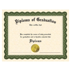 Stock Printed Diploma