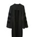 Doctoral Gown, Black gown with black velvet