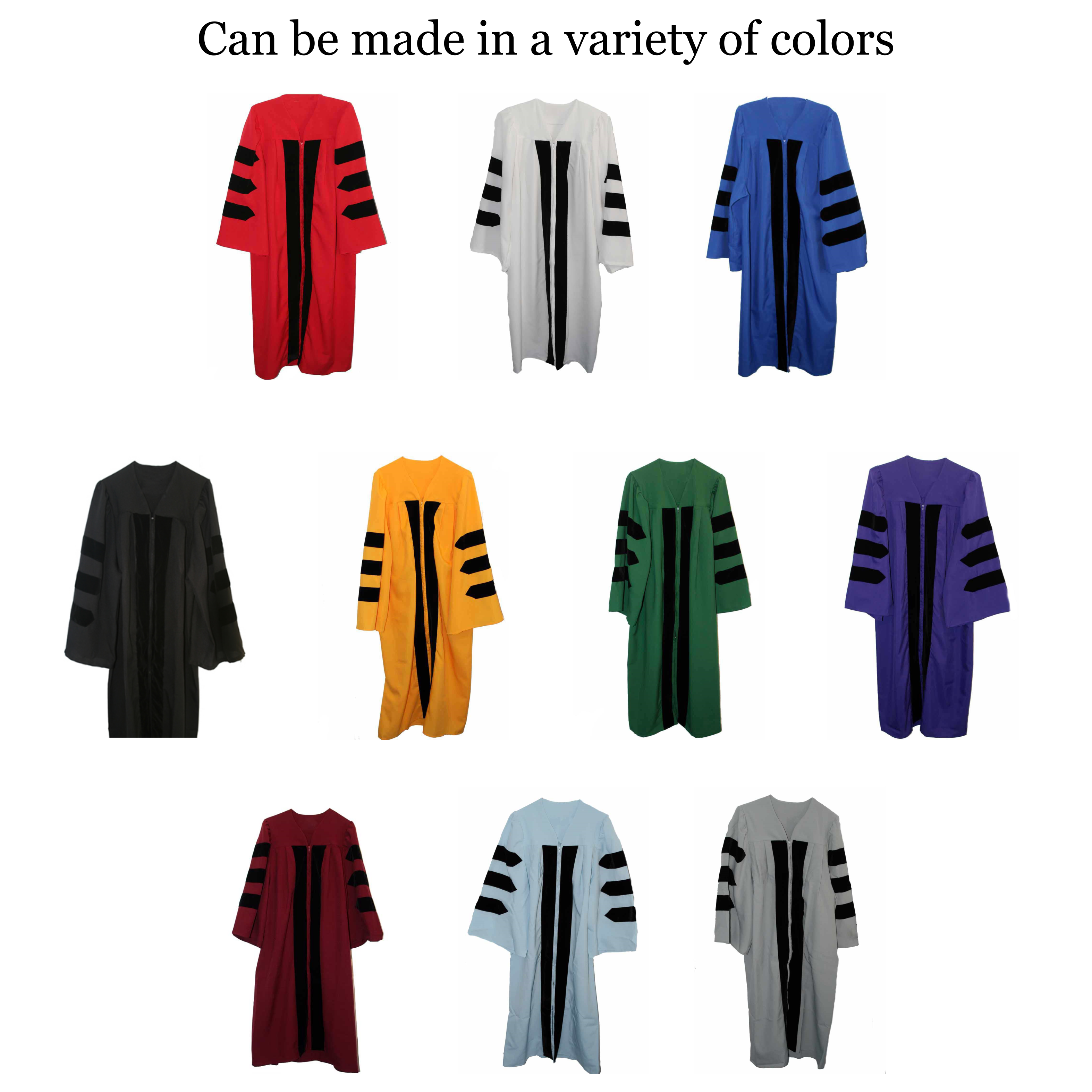 lescapsgown Deluxe Doctoral Graduation Gown Hood and India | Ubuy