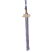 Royal Blue and White mixed tassel with a silver 2022 year date
