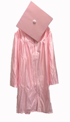 Pink Kinder Shiny Cap & Gown Set Economy Cap and Gown,Kinder Cap and Gown Set,Small Cap and Gown,Preschool Cap and Gown,Graduation Supply 