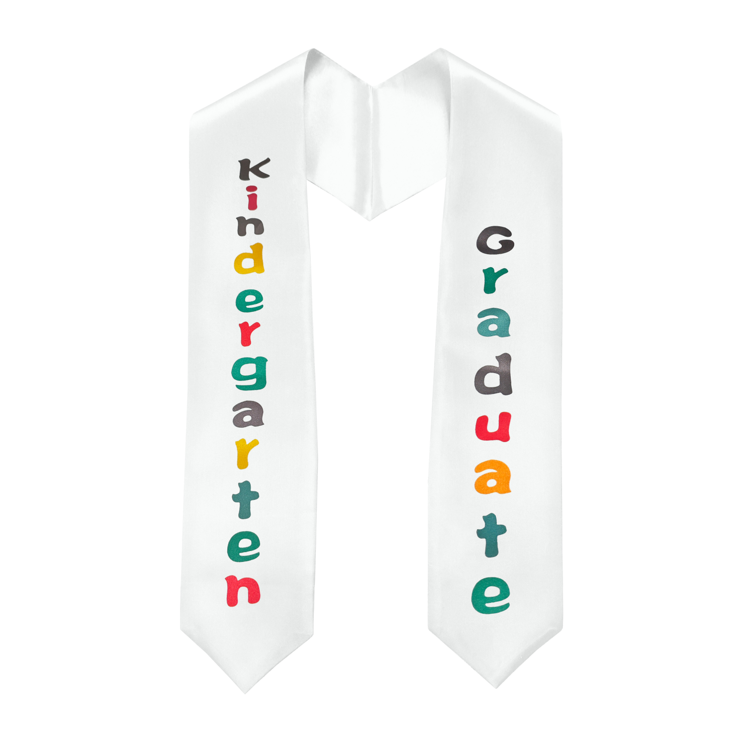 Kindergarten Printed Graduation Stole 50" Length for Kindergarten Printed Graduation Stole 50" Length for Home School, Kindergarten