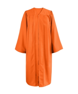 Orange Matte Gown