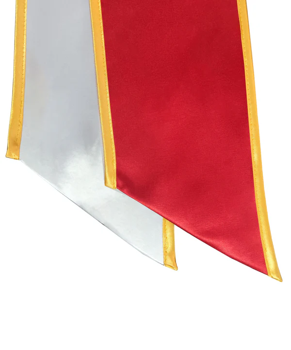 Mixed Custom Flag Graduation Stole Embroidery Sashes for Study Aboard Students Order at Least 20 Pieces - 