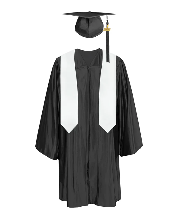 Kids Graduation Cap Gown Tassels Charm Stole Set