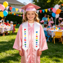 Preschool Graduate Printed Graduation Stole 50" Length  - PrSt