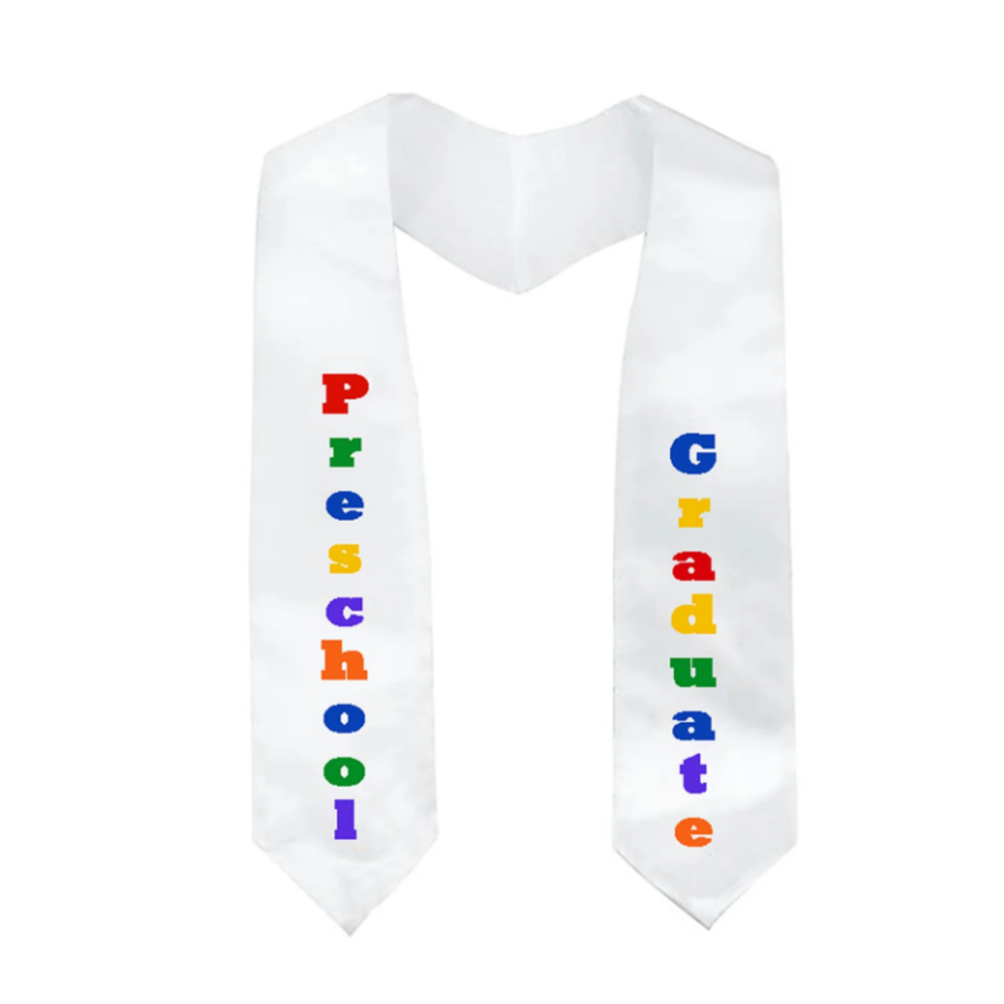 Preschool Graduate Printed Graduation Stole 50" Length  Printed Graduation Stole 50" Length for Home School | Preschool | Kindergarten