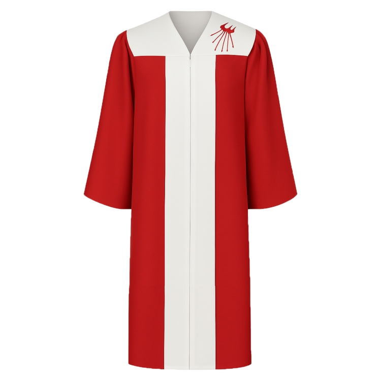 red and white church dresses Red/White Sequin Cathedral Train wedding hanbok with Off-Shoulder Backless
