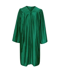 Hunter Green Shiny Gown