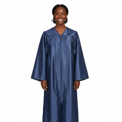 Navy Shiny Gown only