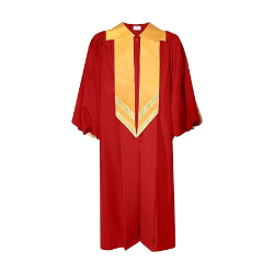 Signature Choir Robe with Satin Yoke & Attached Stole - SCR