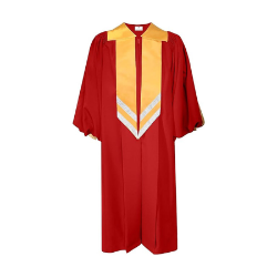 Signature Choir Robe with Satin Yoke & Attached Stole - SCR