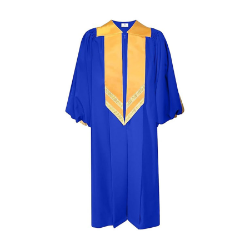 Signature Choir Robe with Satin Yoke & Attached Stole - SCR