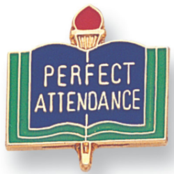 Perfect Attendance Pin
