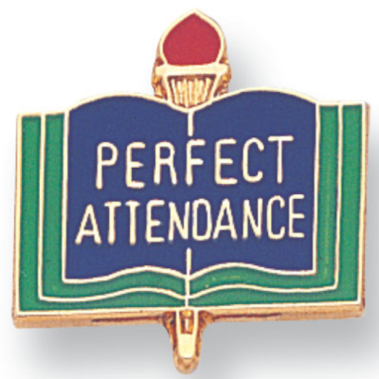 Perfect Attendance Pin
