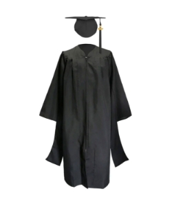 Traditional Masters Cap, Gown, and Tassel set - BatWingSet