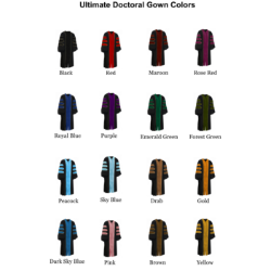 Ultimate Doctoral Gown velvet colors
