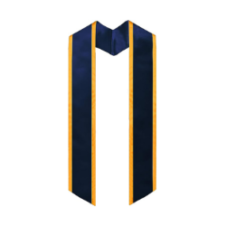 Unisex Adult Graduation Honor Stole Angled End with Trim 72” in Various Colors - 