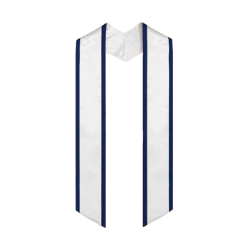 Unisex Adult Graduation Honor Stole Angled End with Trim 72” in Various Colors - 