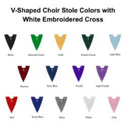 VStoles with white cross