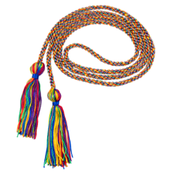 Rainbow variegated honor cord