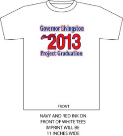 T-shirt with 2 color print