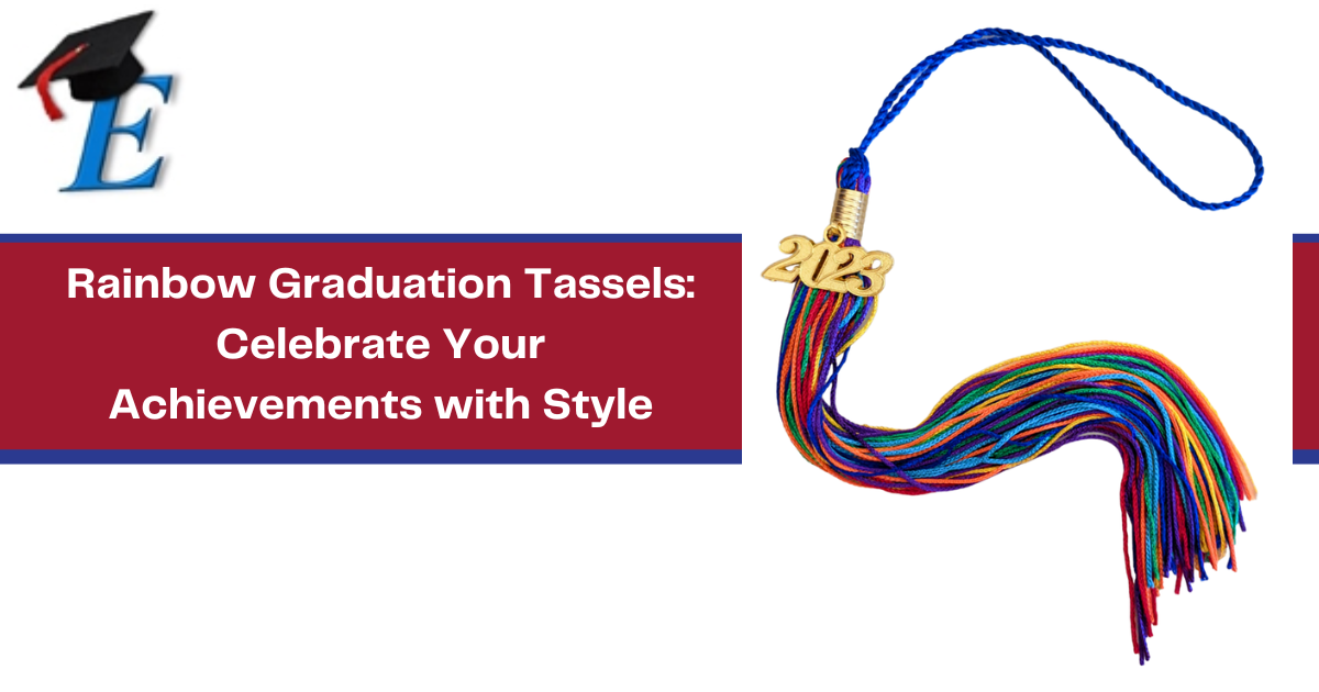 Rainbow Graduation Tassels